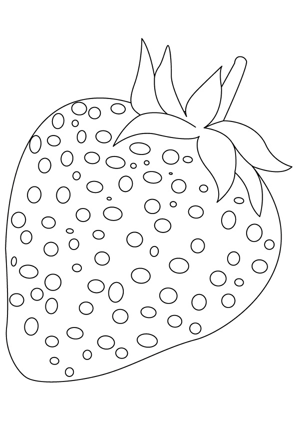 Plansa de colorat cu Capsuni 7